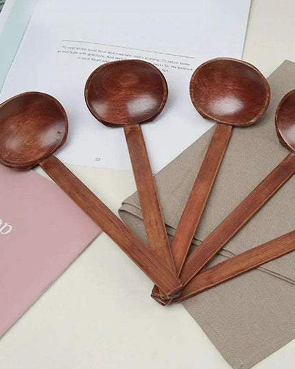 Artisan Extra-Large Japanese Wooden Ladle for Ramen and Soup Serving