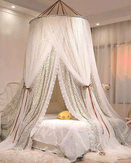 Dreamy Double Layer Floral Lace Canopy - Create Your Personal Oasis