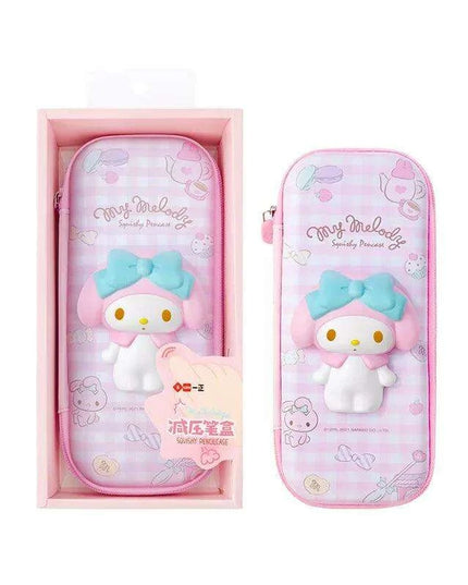 Kuromi & Cinnamoroll Anime-Inspired Pencil Case - Stylish and Functional Stationery Organizer