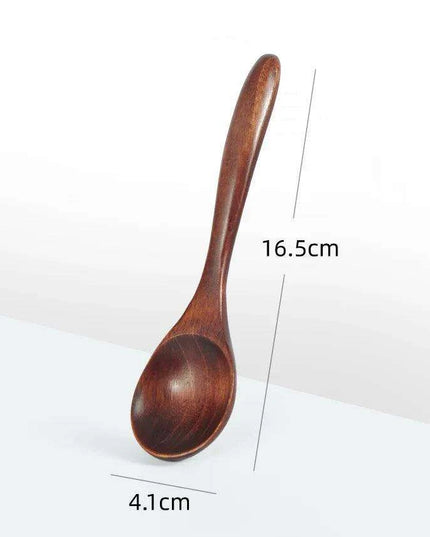 Elegant Long-Handled Wooden Spoon for Gourmet Ramen and Porridge Enjoyment