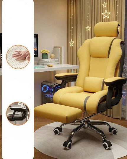 Pink Gaming Throne with Rolling Massage - Elevate Your Workspace!