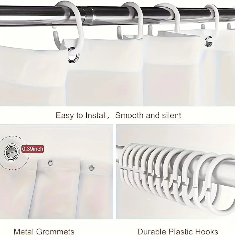 Custom Photo Waterproof Shower Curtain – Personalized Print, 9 Sizes