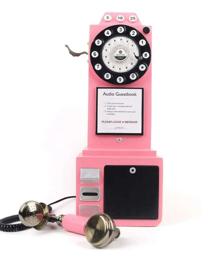Vintage London Payphone Audio Guest Book Recorder