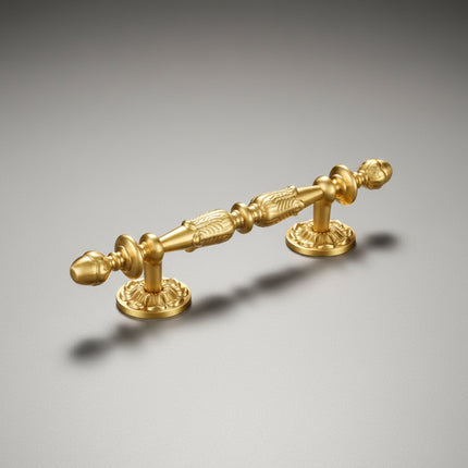 Solid Brass Cabinet Pull — Minimalist Handle for Wardrobes, Kitchens & Wine Cabinets
