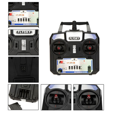 Flysky FS-i4 2.4GHz 4CH Radio Transmitter with FS-A6 Receiver for RC A