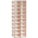 Magnetic 6-Tier Shoe Storage Rack with Clear Brown Doors - Effortless Assembly Organizer