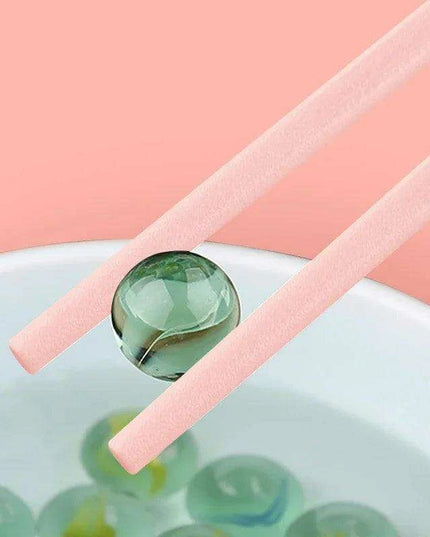 Sakura Elegance: Chic Pink Alloy Chopsticks for Gourmet Dining Delight