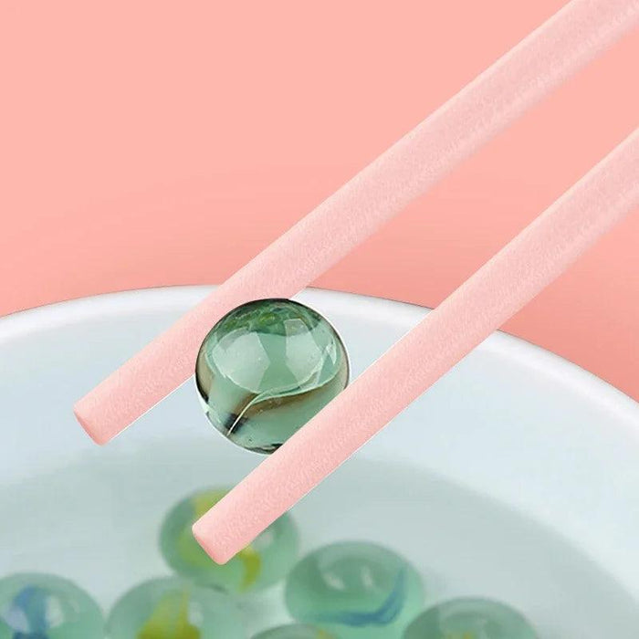 Sakura Elegance: Chic Pink Alloy Chopsticks for Gourmet Dining Delight