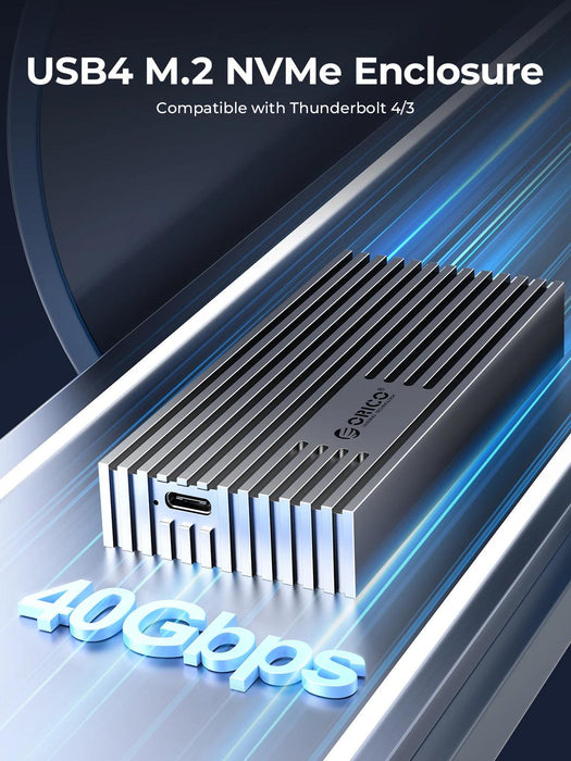 Next-Gen USB4 NVMe M.2 SSD Enclosure - Unleash Lightning-Fast Data Transfers