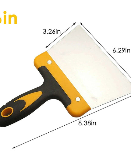 Chocolate Coating Spatula & Dough Scraper Set with Premium Stainless Steel and Elegant Red Wood Handle