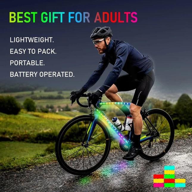 Shop1105672958 Bicycle RGB Strip Lights - Waterproof, Easy Installatio