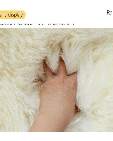 Luxurious Genuine Sheepskin Shag Rug for Ultimate Comfort - Soft, Plush Carpet for Sofa and Chair