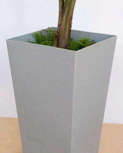 Cement Gray 20-Inch Tapered Resin Planter from the Finley Collection