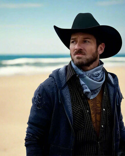 Retro Big Cowhead Cowboy Hat - Unisex Wide Brim Sun Hat for Outdoor Adventures