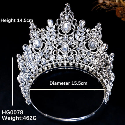 Luxury Rhinestone Tiara Crown – Bridal & Prom Hair Accessory
