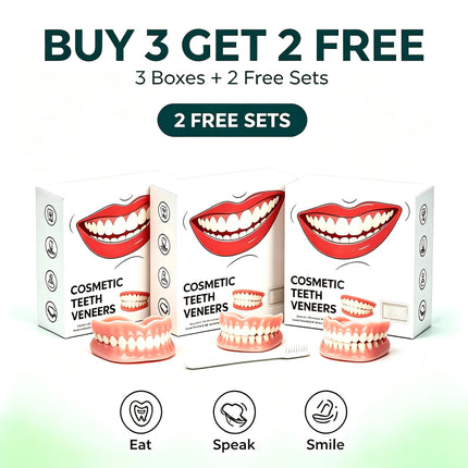 Natural-Look Silicone Full Dentures — Soft, Lightweight, Daily Wear