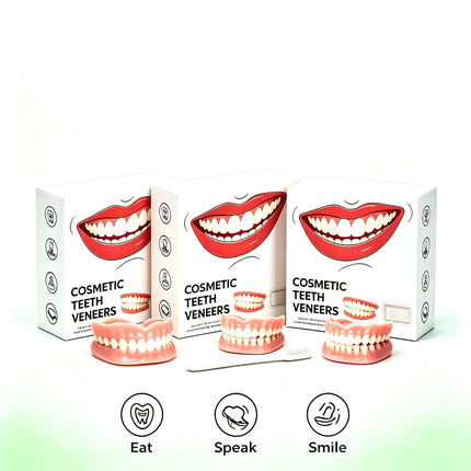 Natural‑Looking Silicone Full Dentures Upper Lower, Soft Comfortable Fit Daily Oral Care False Teeth for Men Women Daily Use natural-looking-silicone-full-dentures-upper-lower-soft-comfortable-fit-daily-oral-care-false-teeth-for-men-women-daily-use-2