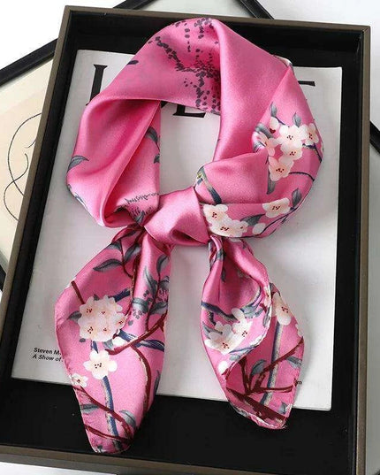 Chic Toddler Elegance: Luxurious 70x70cm Silk Scarf for Ages 6 Months to 4 Years