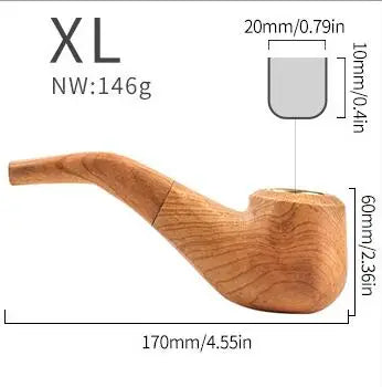 Elevate Your Smoke Break with this Classic Wooden Tobacco Pipe