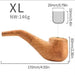 Vintage Wooden Tobacco Pipe for Elevated Smoking Pleasure