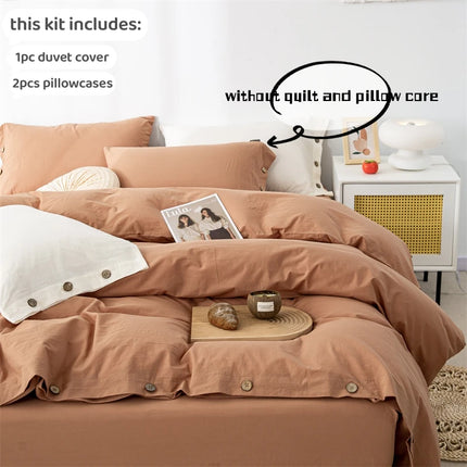 3pcs 100% cotton bedding set Double Duvet Cover Set 220x240 Solid Twist Cotton King Size Bedding Set Quilt Cover Set 3pcs-100-cotton-bedding-set-double-duvet-cover-set-220x240-solid-twist-cotton-king-size-bedding-set-quilt-cover-set