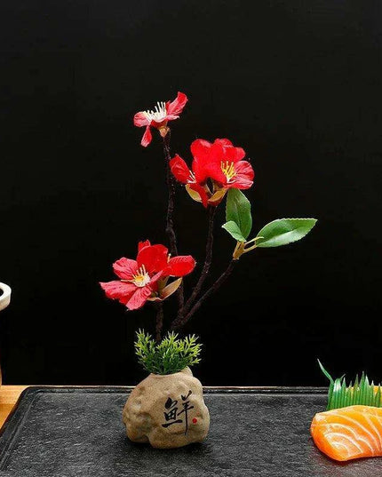 Elegant Floral-Inspired Sushi Serving Set for Luxurious Dining