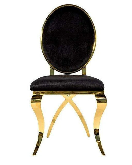 Luxurious Italian Dining Chairs Set of 2 with Stainless Steel Legs and Customized Style