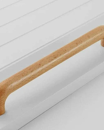 Chic Wooden Cabinet Knobs - Distinctive Walnut & Beech Drawer Handles for Elegant Home Interiors