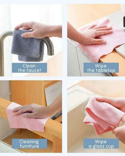 Eco-Friendly Perforated Microfiber Cleaning Towel Roll for Sustainable Kitchen Use