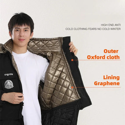 Global Blooming Winter Windproof Motorcycle Suit - Thick Graphene Line