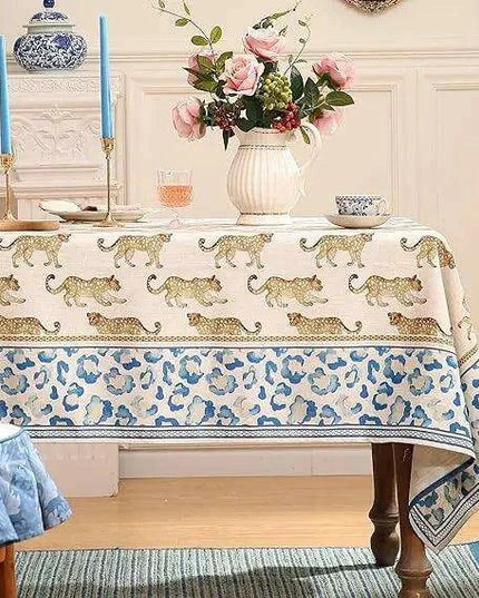 Chic Waterproof Nordic Floral Tablecloth - Ideal for Any Event