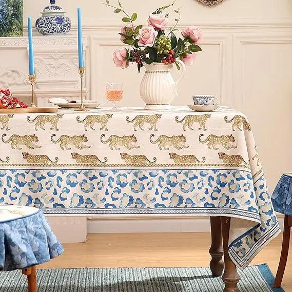 Elegant Waterproof Floral Nordic Table Cover for Stylish Dining