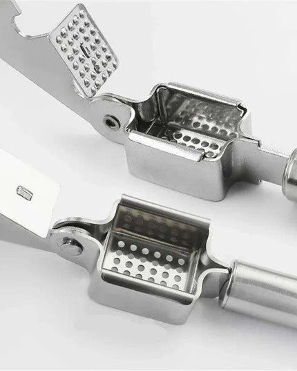 Premium Stainless Steel Garlic Press and Vegetable Dicer Set for Quick Meal Preparation