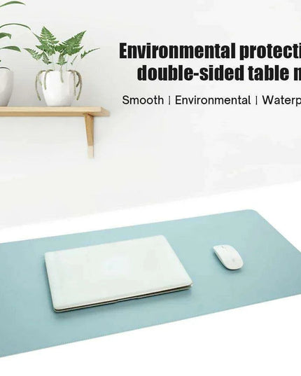 Premium Extra-Large Waterproof PU Leather Desk Protector - Multi-Purpose Mouse Pad for Office & Gaming with Anti-Slip Base