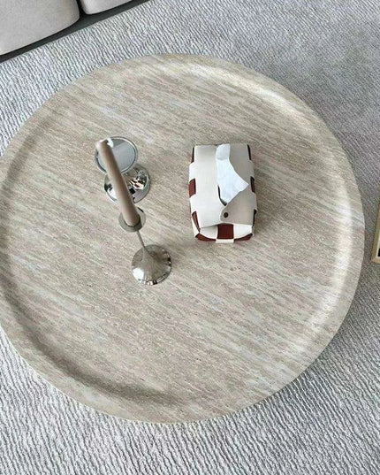 Elegant Nordic Round Coffee Table - Chic and Practical for Small Living Areas