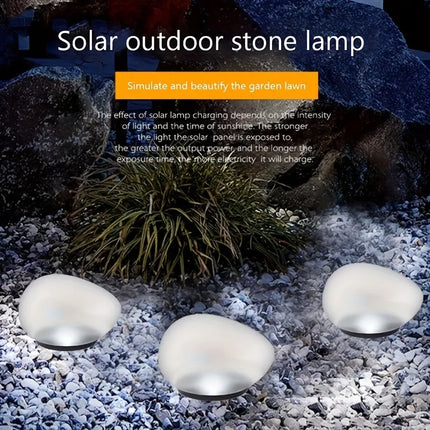 Solar Rock Garden Lights — Waterproof Outdoor Spotlight, Warm & Cool White