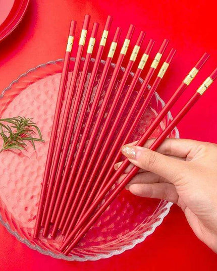 Elegant Red Japanese Chopsticks – Premium Dining Utensils for Sushi and Asian Cuisine
