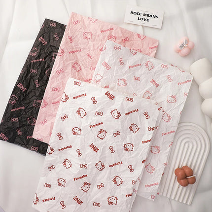 Gardenlife Store Hello Kitty Flower Bouquet Wrapping Paper & Ribbon Se
