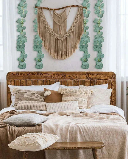 Elegant Silver Dollar Eucalyptus Green Swag - Chic Home Decor Accent