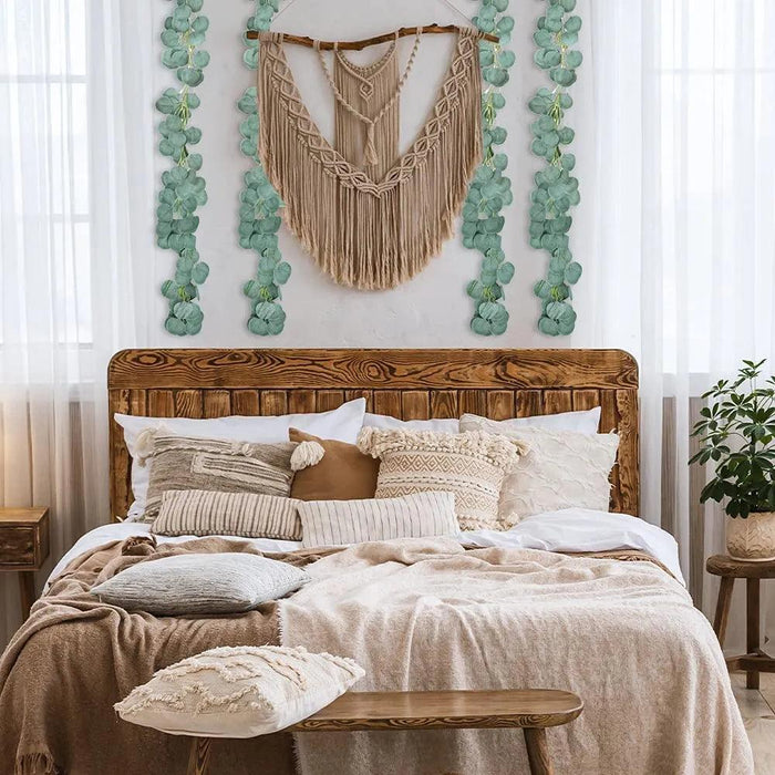 Elegant Silver Dollar Eucalyptus Green Swag - Chic Home Decor Accent