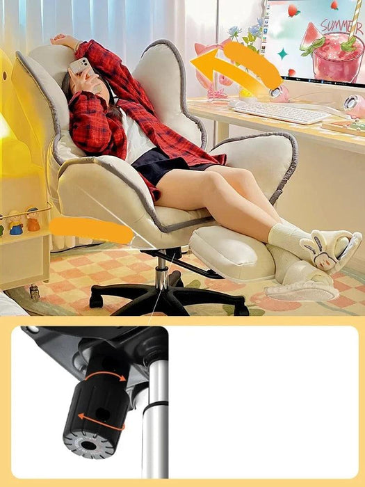 Ergonomic Adjustable Recliner Office Chair for Enhanced Work and Study Comfort