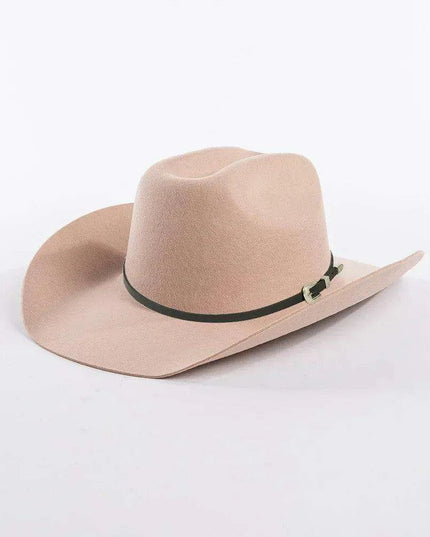 Stylish Women's Wide Brim Wool Cowboy Hat with Buckle Accent - Fall/Winter Collection (M/L Size)