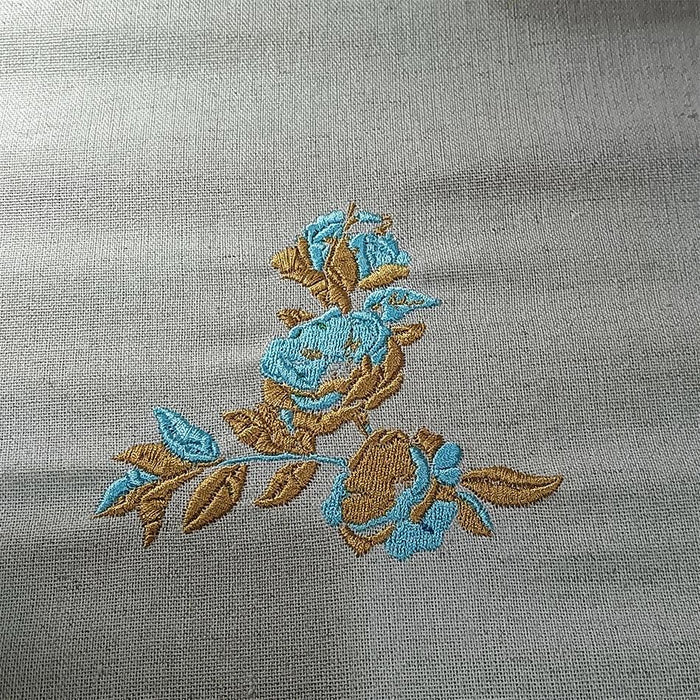 Custom Embroidered Linen Napkin Set - Luxurious Monogrammed Elegance for Any Event