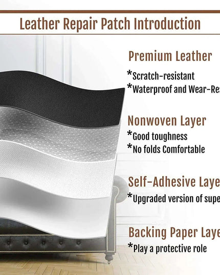 Leather Restoration Stickers - Effortless Upgrade for Furniture and Accessories