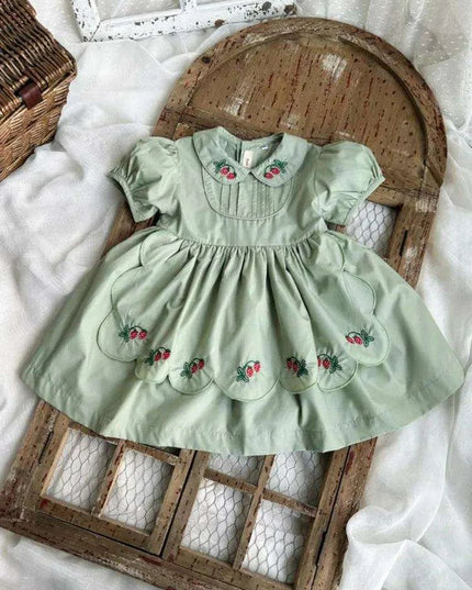Elegant Spanish Lolita Toddler Dress - Ideal for Birthdays and Eid Celebrations