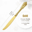 Dinner Knife-Gold