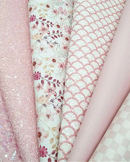 Mermaid Sparkle Vinyl Craft Kit - Heart, Floral, and Plaid Designs Collection