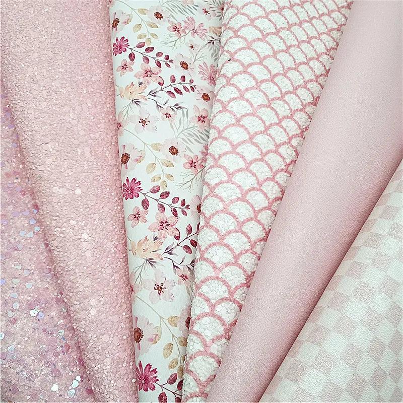 Mermaid Sparkle Vinyl Craft Kit - Heart, Floral, and Plaid Designs Collection