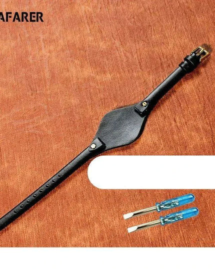 Elegant Cowhide Leather Watch Straps with Rose Steel Buckle - A Luxurious Women's Accessory