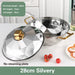 Versatile 304 Stainless Steel Cooking Pot with Integrated Steamer Basket